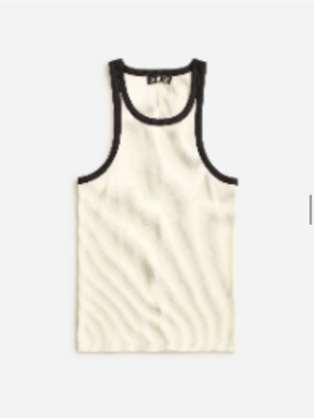 J. Crew White Vintage High Neck Tank Top (M)
